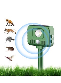 Excefore Ultrasonic Animal Repellent, Waterproof Outdoor Animal Repeller Motion Sensor, Cat Repellant Garden, Ultrasonic Dog Repellent, with Solar Battery, for Squirrels Cats Dogs Rats  - Image 1