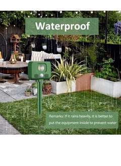 Excefore Ultrasonic Animal Repellent, Waterproof Outdoor Animal Repeller Motion Sensor, Cat Repellant Garden, Ultrasonic Dog Repellent, with Solar Battery, for Squirrels Cats Dogs Rats  - Image 2