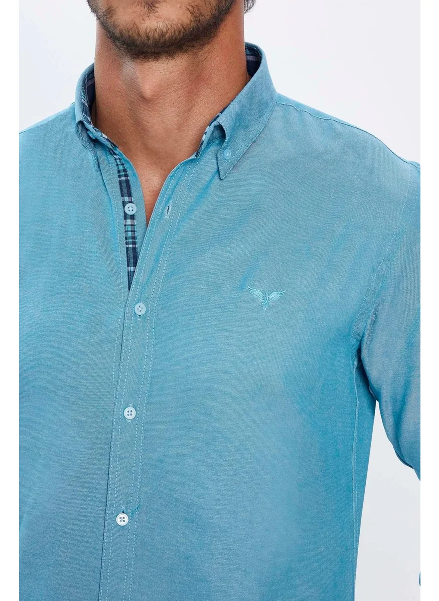تودورس Slim Fit Slim Fit Long Sleeve Poplin Oxford