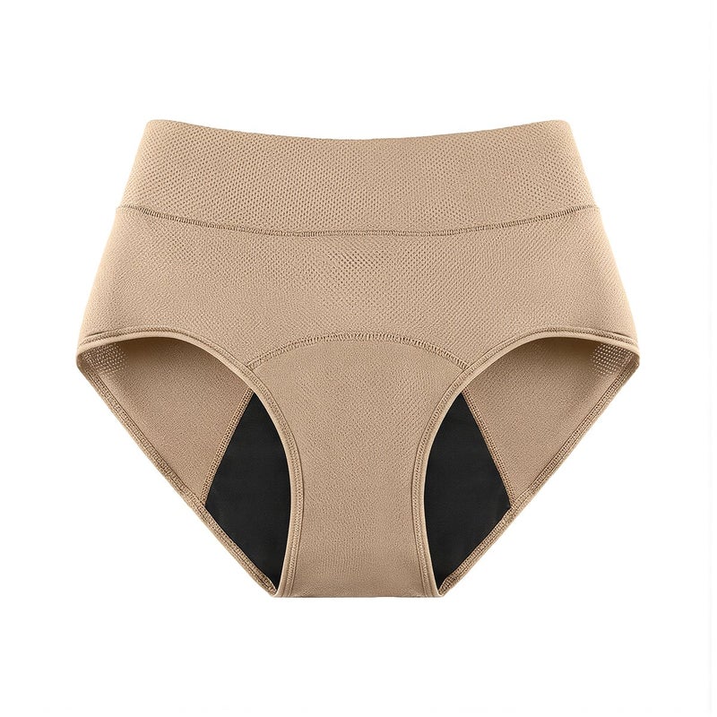 Period Underwear for Women High Waist Breathable Mesh 3 Layer Absorbent Leak Proof - Image 1