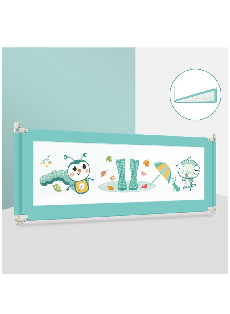 Arabest Bed Rail for Toddlers - (1 Pack 1.8 m) Toddler Bed Rails with Double Child Lock, Bed Rail for Baby Kids with Pattern, Infants Height Adjustment Guardrail for Queen Size Bed  - Image 1