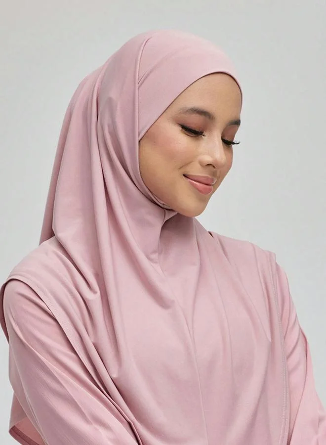 Take Two Pink Solid Hijab
