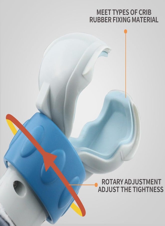 Caterbee Baby Activity Travel Mobile Arch Bassinet Toy, Black and White High-Contrast Crib Toys, with Rattle and Book, Strolle,Pram and Crib Attachment with Hanging Toys (Ocean) - Image 3