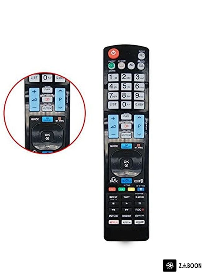 Zaboon Universal Remote Control for Lg Rm-L930+8 Tv Lcd Led Hdtv Smart