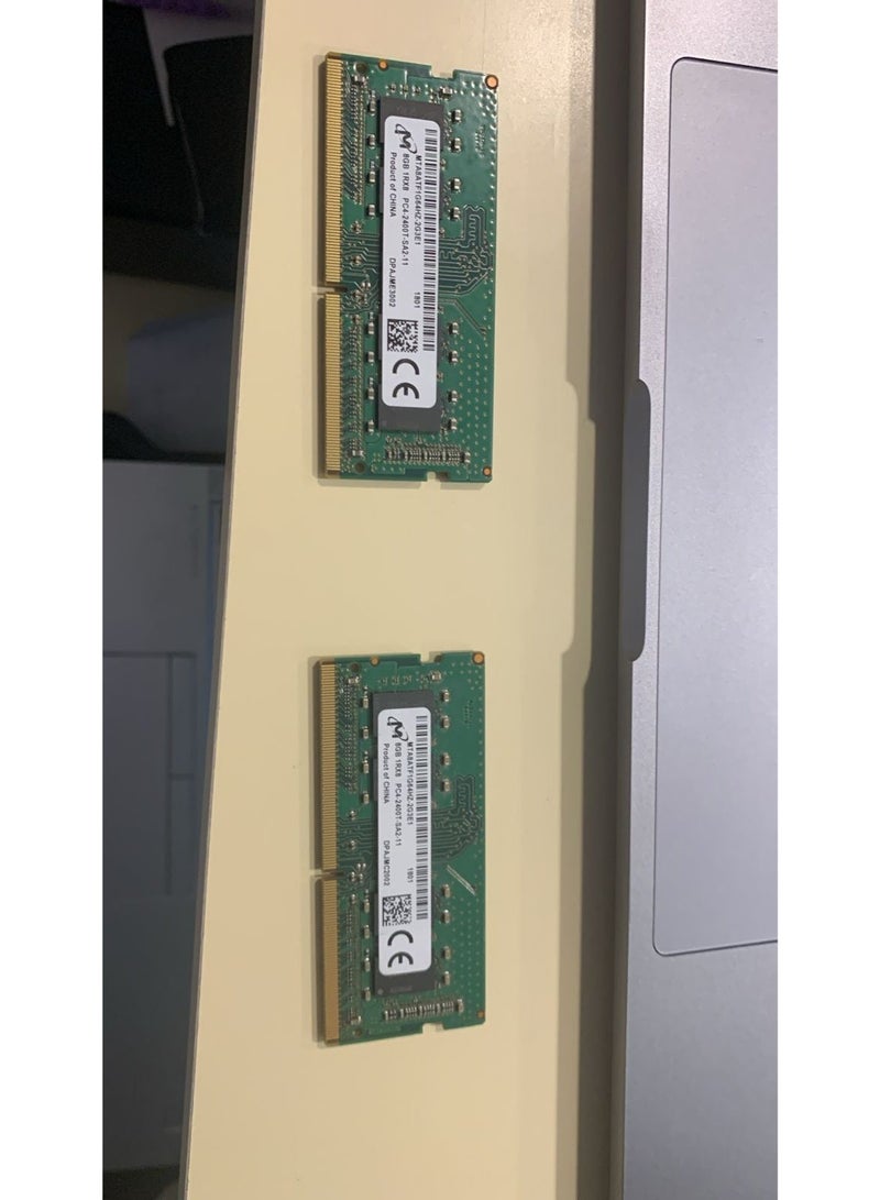 مايكرون MICRON 16GB (2x8GB) DDR4 PC4-2400T SO-DIMM Laptop RAM - Image 2