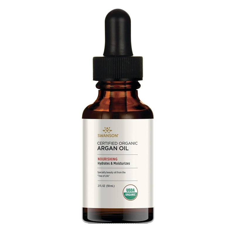 Swanson Certified Organic Argan Oil 2 fl Ounce (59 ml) Liquid - Image 1