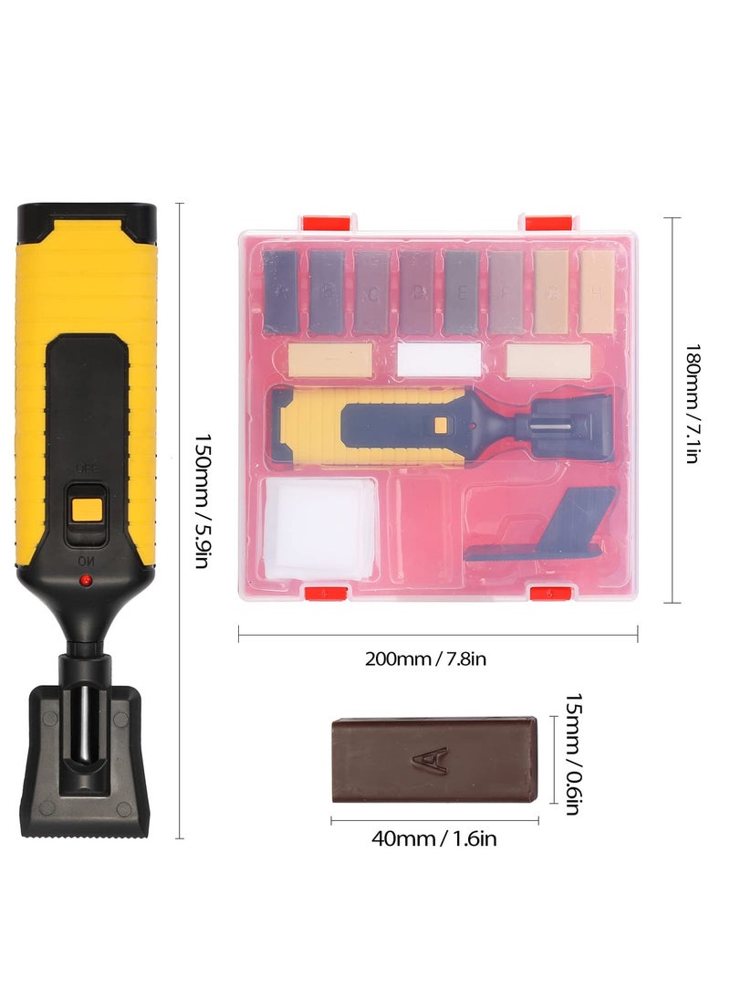 SYOSI Floor and Furniture Repair Kit, Wood Floor Hardwood Furniture Scratch Repair Set with 11 Colors Repair Wax Sticks and Melting Tool Restore Scratches, Cracks for Wood Floors, Table, Door  - Image 5