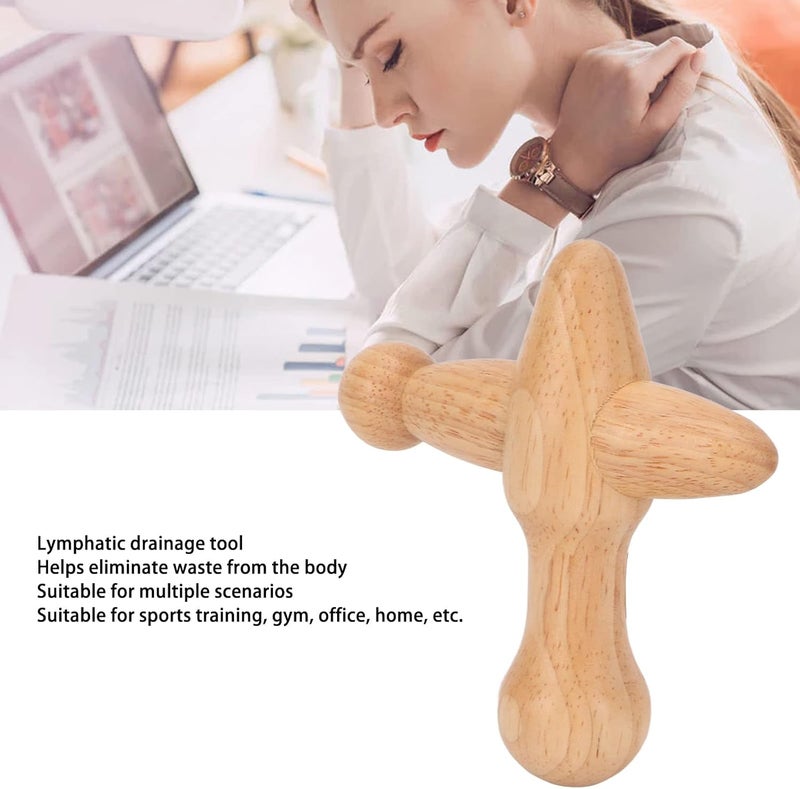 مدلك نقاط لتحفيز الأيض واسترخاء العضلات وتصريف اللمف بأداة تدليك خشبية - Image 4