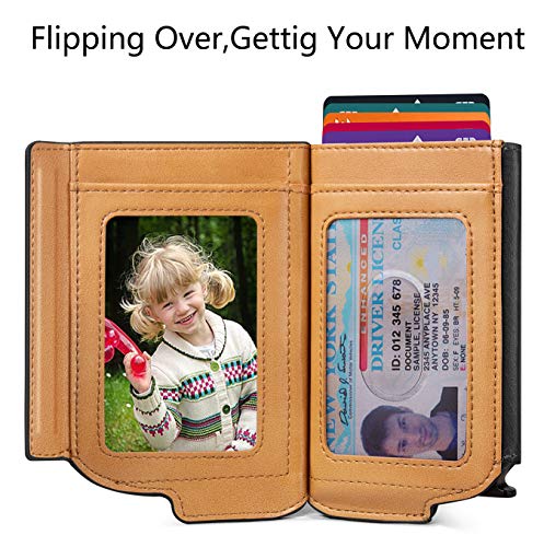 Bigant Mens Slim Wallet Card Holder, Aluminium Money Clip Wallet fot Gift Men 8 Cards,RFID Blocking - Image 3