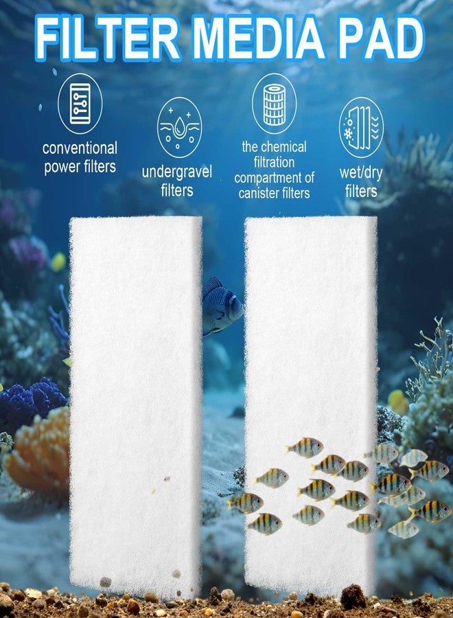 Threlaco 6 Pack Filter Pads for Aquarium Fish Tanks, Aquarium Polyethylene Media Pads - Image 3