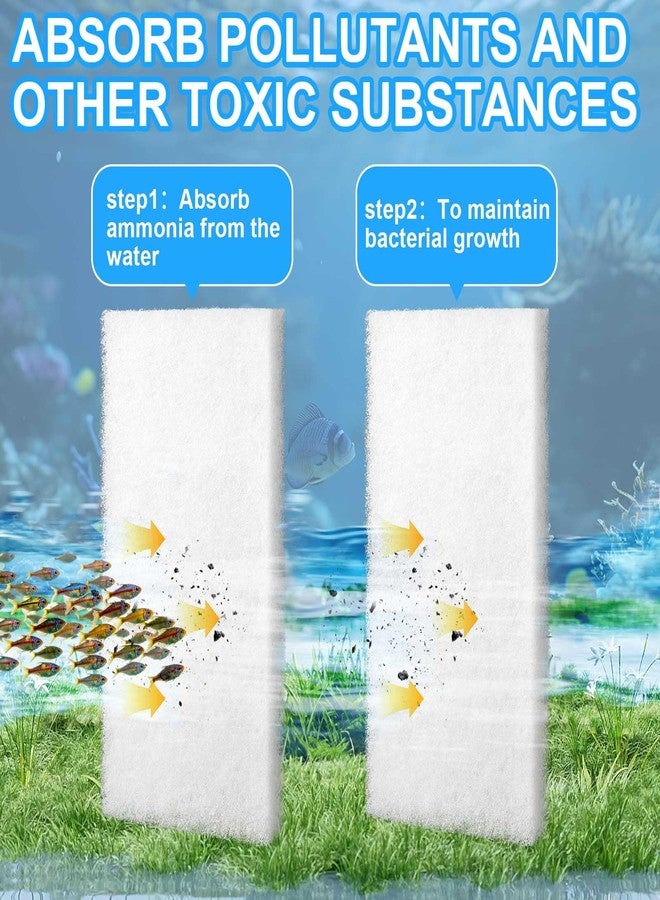 Threlaco 6 Pack Filter Pads for Aquarium Fish Tanks, Aquarium Polyethylene Media Pads - Image 5