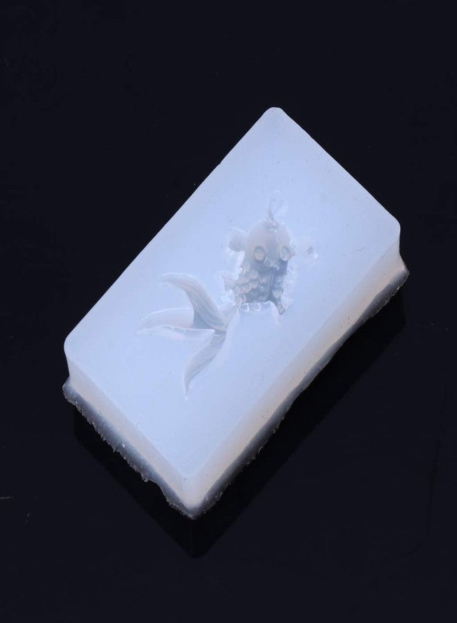 Tebatu Silicone Goldfish Pendant Liquid Mold, DIY Resin for Jewelry Craft White - Image 4