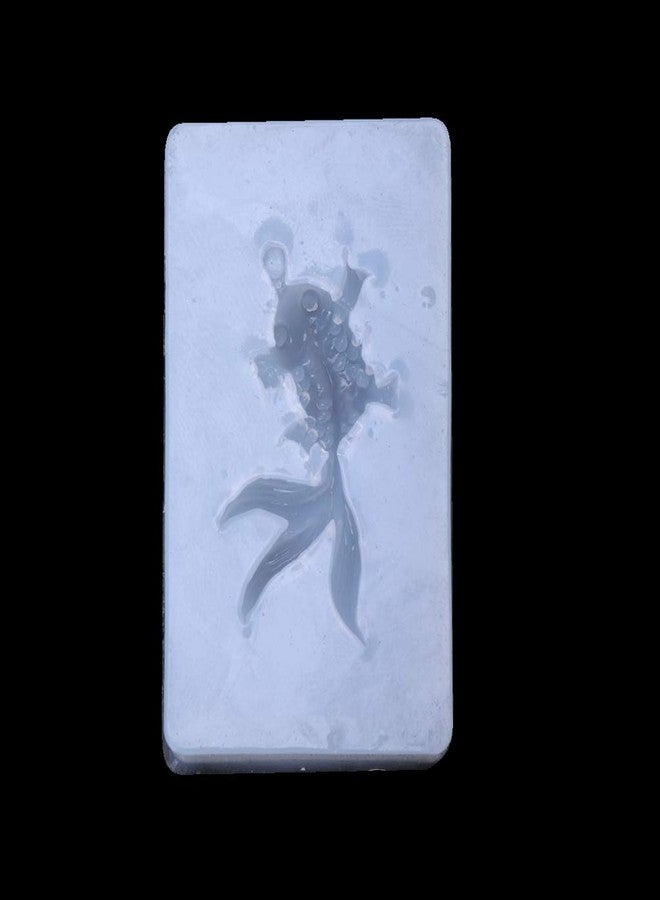 Tebatu Silicone Goldfish Pendant Liquid Mold, DIY Resin for Jewelry Craft White - Image 1