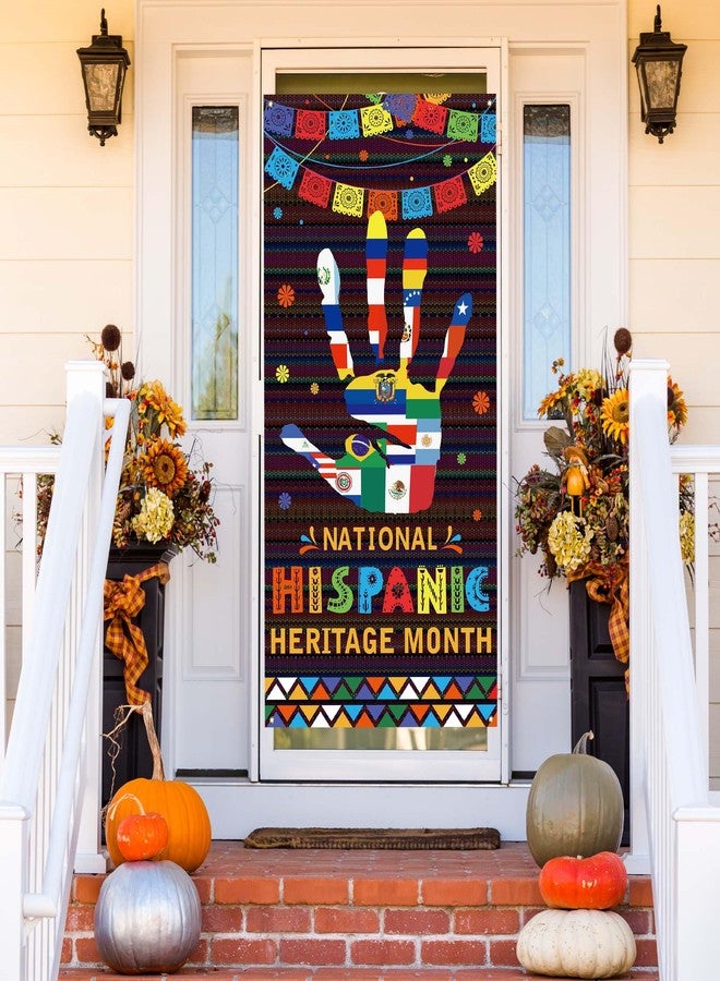Yarcooly Hispanic Heritage Month Door Cover Latin American Banner Spanish Classroom Decorations National Hispanic Heritage Month Decorations for Classroom Home - Image 3