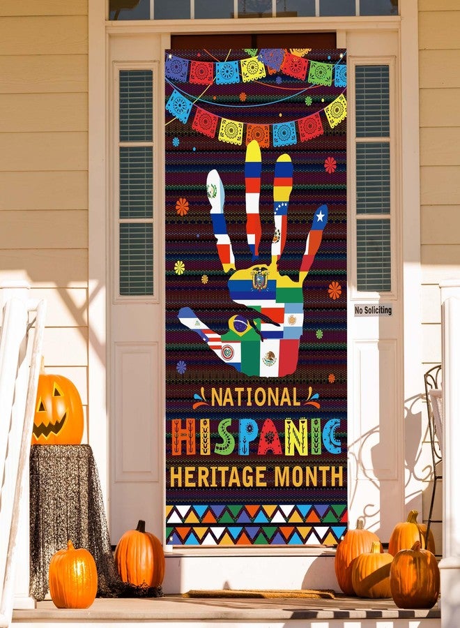 Yarcooly Hispanic Heritage Month Door Cover Latin American Banner Spanish Classroom Decorations National Hispanic Heritage Month Decorations for Classroom Home - Image 4