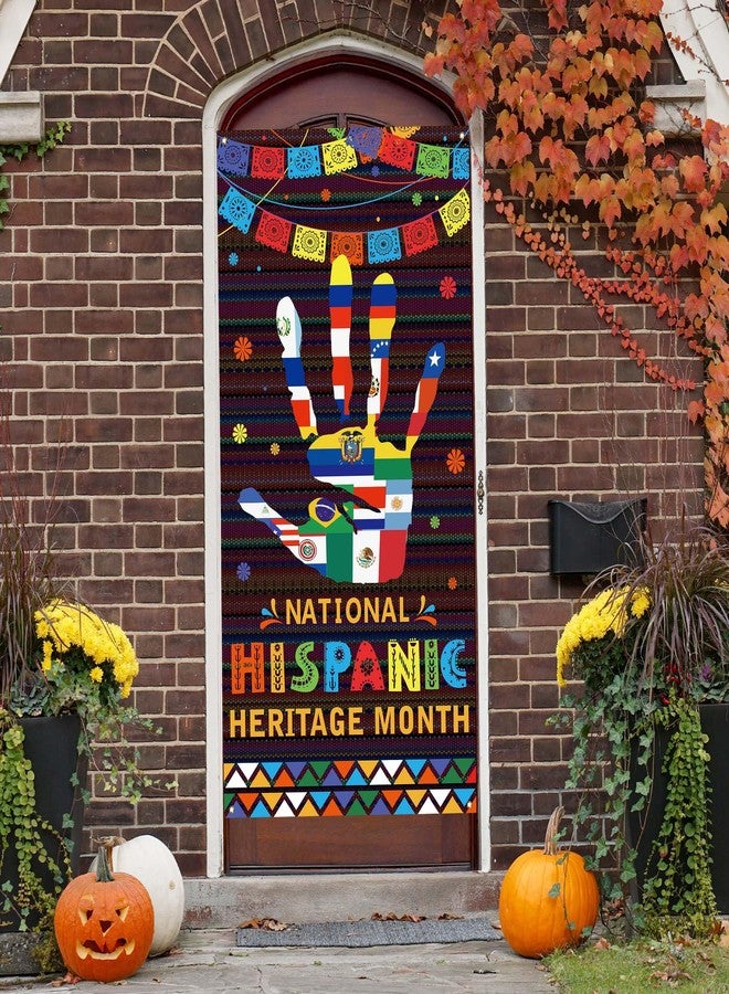 Yarcooly Hispanic Heritage Month Door Cover Latin American Banner Spanish Classroom Decorations National Hispanic Heritage Month Decorations for Classroom Home - Image 5
