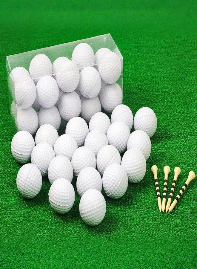 Bac-kitchen 20 Pack Practice Golf Balls,41mm Foam Golf Balls,Limited Flight Design with Realistic Feel Durability,Perfect for Indoor or Outdoor Golf Training,Backyard Drills (White) - Image 1