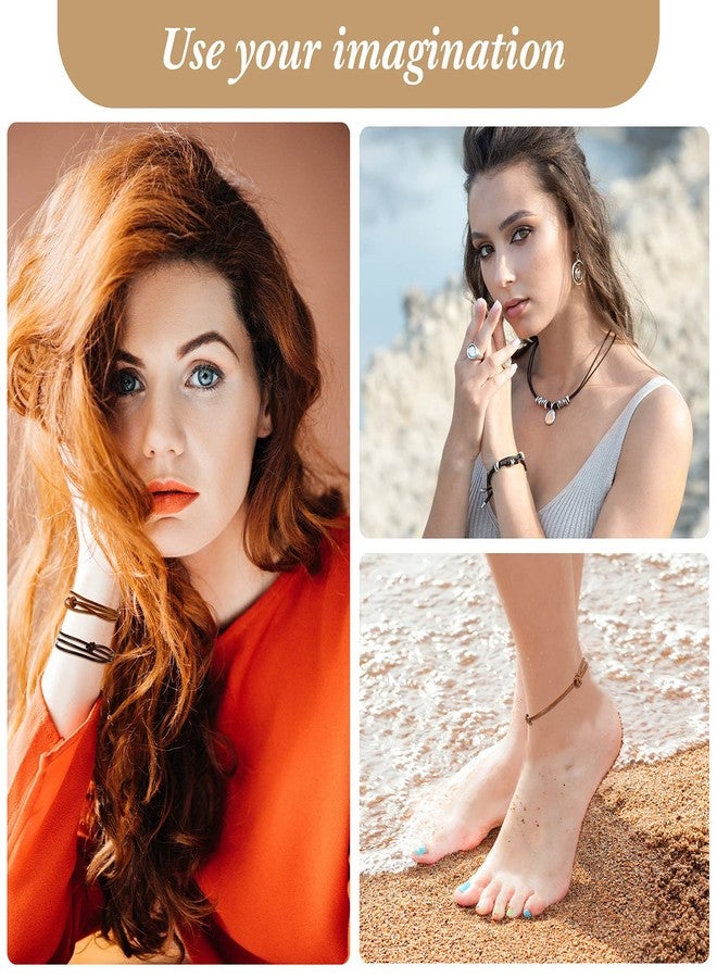 Inbagi 5 Pieces Leather Necklace Cord Choker with Clasp Sturdy Double Knotted Cord Necklace Adjustable Rope Chain Minimalist Jewelry for Women Men - Image 5