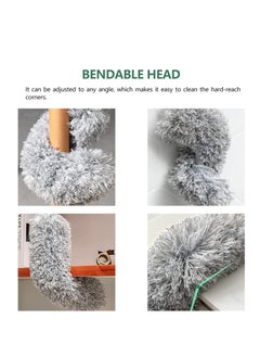 TYCOM Microfiber Duster with Extendable Pole Extra Long Feather Duster for Cleaning Bendable Head Scratch Resistant Cover Washable Duster for Ceiling Fan Furniture and Cars.  - Image 5