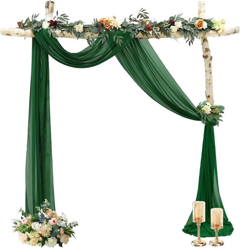 Wide use compliant quality Wedding Arch Drapes Chiffon Fabric Drapery Party Ceiling Archway for for Backdrop(Dark Green,70x300cm) One piece build Permanent & temporary usable Multi-price design picks Fixed & portable compatible Simple upgraded construction Simple multifunctional build Various color options Multi-color available build Long lasting universal build Fast intercity distribution Ready varied options Single & bulk storage compatible High strength upgraded material Advanced compact design Pop-area nearby warehouse All-item unified delivery Precision processed material Global assemble options Organized shipment arrange Easy daily handling design All region coverage Daily universal pick N/S/C nationwide deliver User friendly optimized build - Image 1
