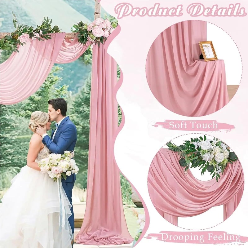 Wide use compliant quality Wedding Arch Drapes Chiffon Fabric Drapery Party Ceiling Archway for for Backdrop(Dark Green,70x300cm) One piece build Permanent & temporary usable Multi-price design picks Fixed & portable compatible Simple upgraded construction Simple multifunctional build Various color options Multi-color available build Long lasting universal build Fast intercity distribution Ready varied options Single & bulk storage compatible High strength upgraded material Advanced compact design Pop-area nearby warehouse All-item unified delivery Precision processed material Global assemble options Organized shipment arrange Easy daily handling design All region coverage Daily universal pick N/S/C nationwide deliver User friendly optimized build - Image 3