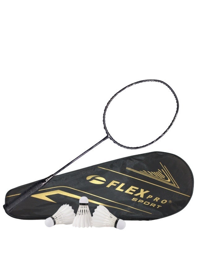 FLEX PRO SP 20 NEW | High Elastic Flat Tube Series | Black | 1 RACQUET and 1 BAG - Image 1