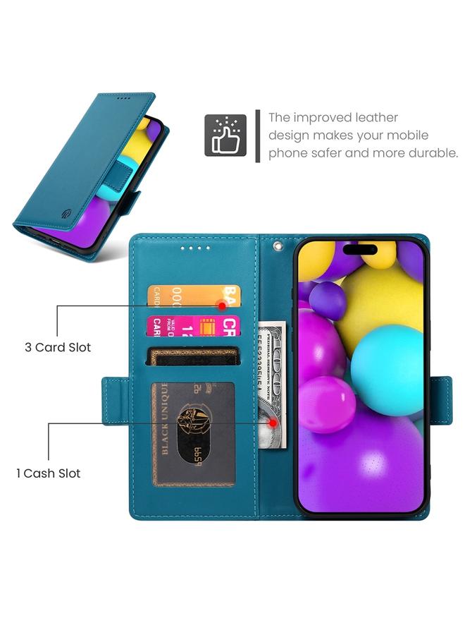 اس-توب جراب لهاتف iPhone 16 مع مشبك جانبي مغناطيسي من الجلد المصقول - Image 4