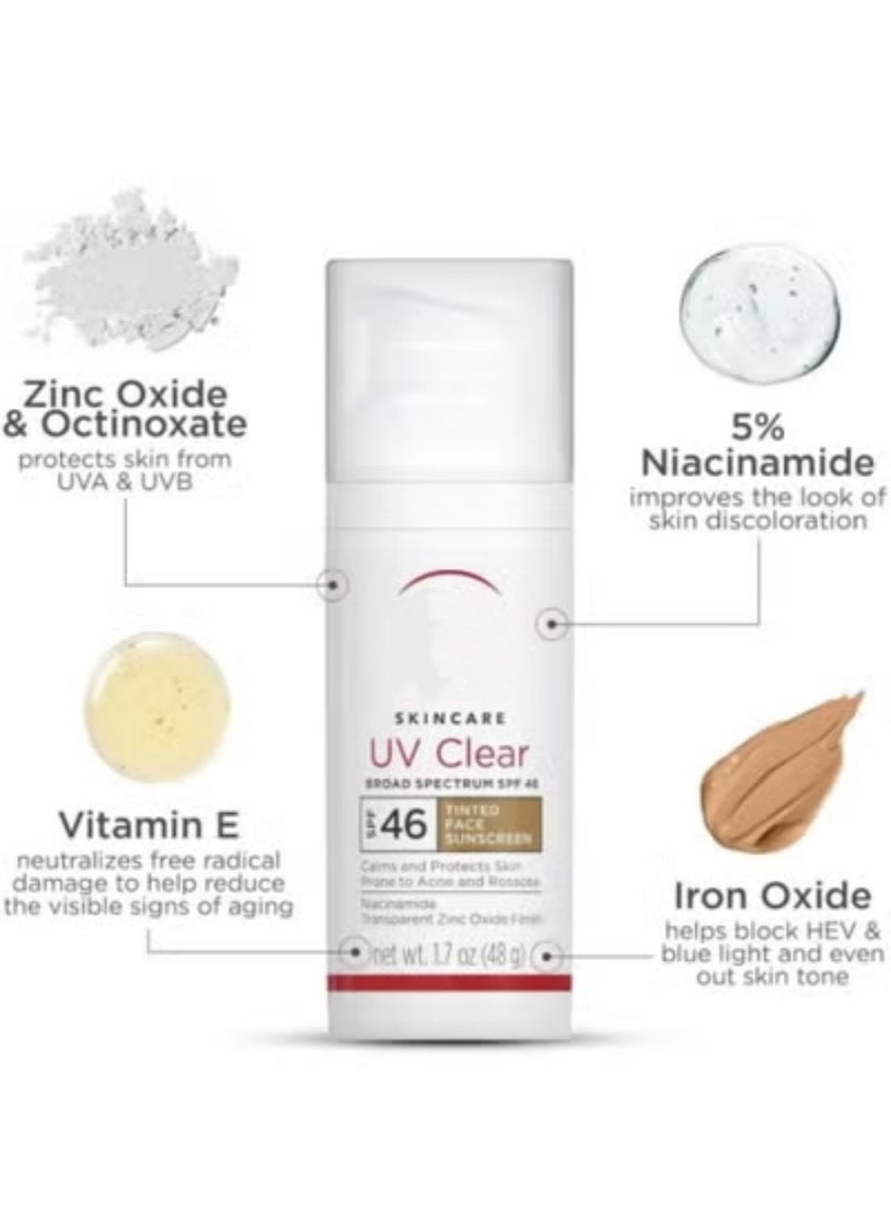 إيلهو واقي شمس إلتا إم دي ملون SPF 46 خالي من الزيوت بأكسيد الزنك ٥٠ مل موصى به من أطباء الجلد للبشرة الحساسة - Image 3