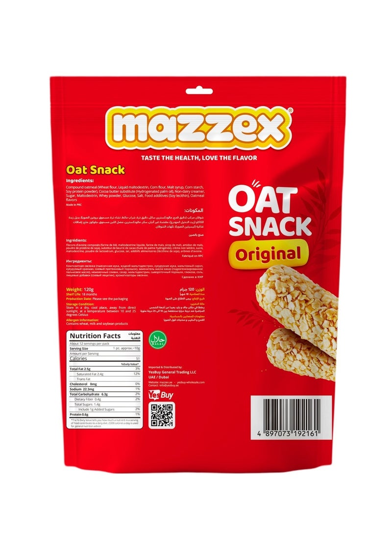 Mazzex Original Oat Snack – Pack of 3 (120g Each, Total 360g) - Image 3