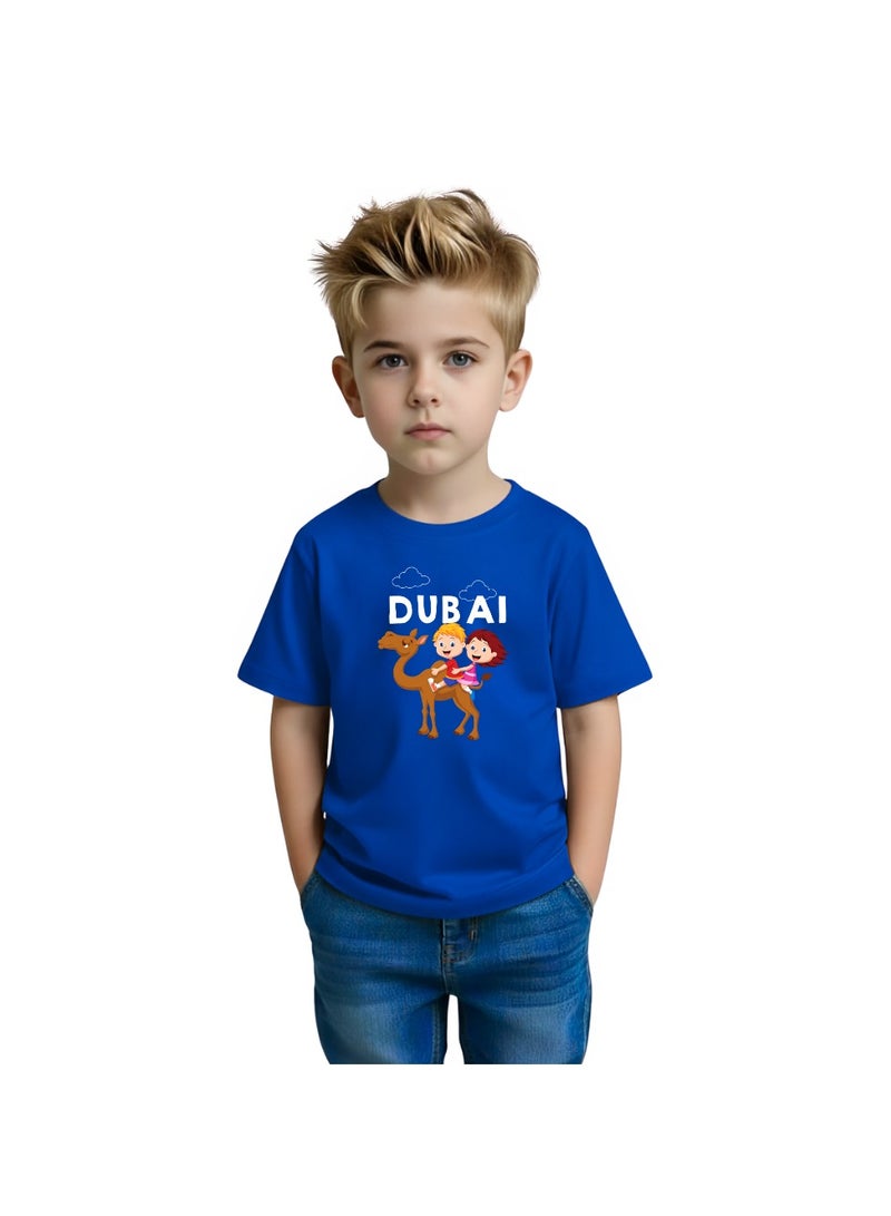 Dubai Design Printed Boys Souvenir T-Shirt for Kids - Image 1