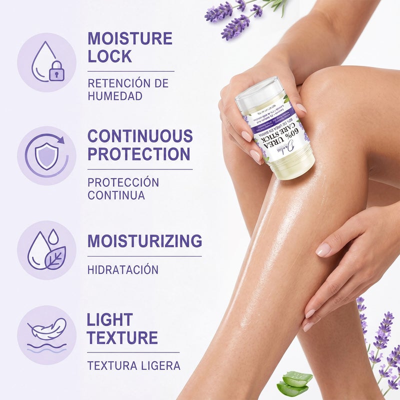 Danliss 60% Urea Lavender 2% Salicylic Acid Hand and Foot Repair Stick 40g for Dry, Cracked Heels - Image 3