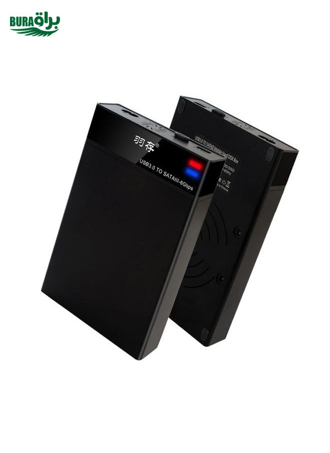 BURAQ حافظة قرص صلب خارجي ثابت واجهة USB3.0 عالمية بحجم 2.5 / 3.5 بوصة لأجهزة الكمبيوتر المحمولة / المكتبية، السعة القصوى المدعومة: 10TB  - Image 1