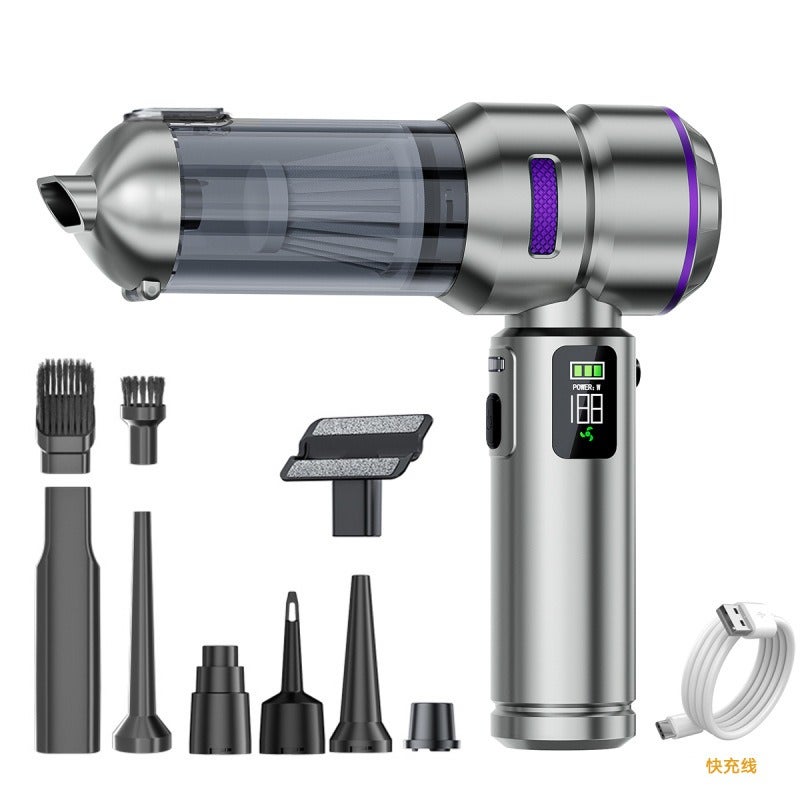 Car Vacuum Cleaner, Handheld Brushless High-Power Dust Remover with Inflator, Dual-Use Mini Car Air Blower