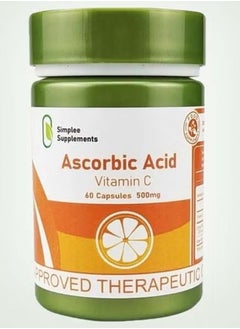 Simplee Supplement Ascorbic Acid Vitamin C 60 Capsule 500mg - pzsku/Z4EBD469BEF45D98A39E7Z/45/_/1737118771/1e7757d8-e8ae-4bdc-b11c-8f7fe66578e9