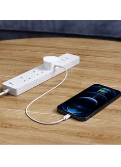Generic 2 Pack USB C Fast Charger 2M Cable with Wall Plug, 2-Pack Charging Cord and 2-Pack Dual USB-C Wall Charger UK Adaptor for iPhone 13 12 11 Xs/Xs Max/XR/X 8/7/6/6S Plus SE/5S/5C, Pad, Pod  - Image 5