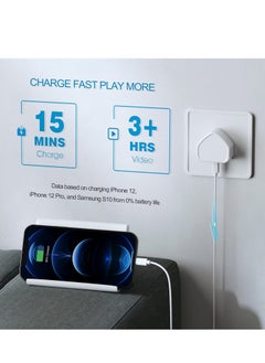 Generic 2 Pack USB C Fast Charger 2M Cable with Wall Plug, 2-Pack Charging Cord and 2-Pack Dual USB-C Wall Charger UK Adaptor for iPhone 13 12 11 Xs/Xs Max/XR/X 8/7/6/6S Plus SE/5S/5C, Pad, Pod  - Image 2