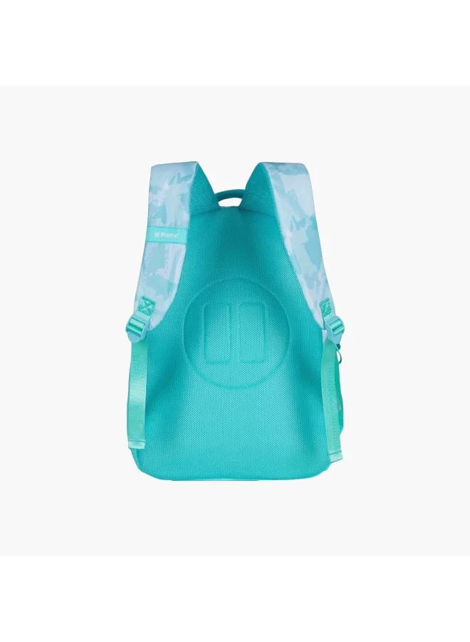 PAUSE Printed Backpack with Adjustable Shoulder Straps - 12x21 cms