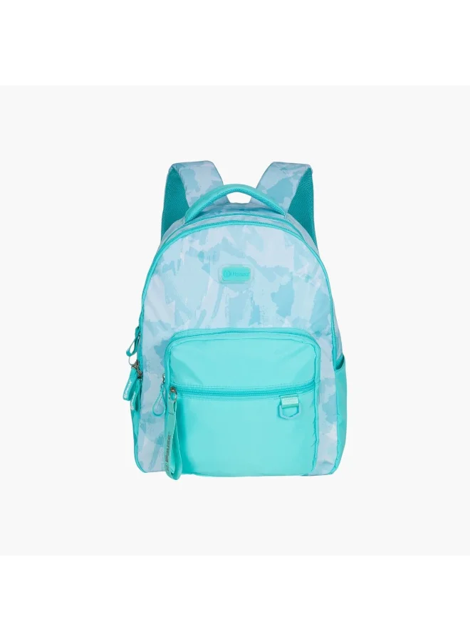 PAUSE Printed Backpack with Adjustable Shoulder Straps - 12x21 cms
