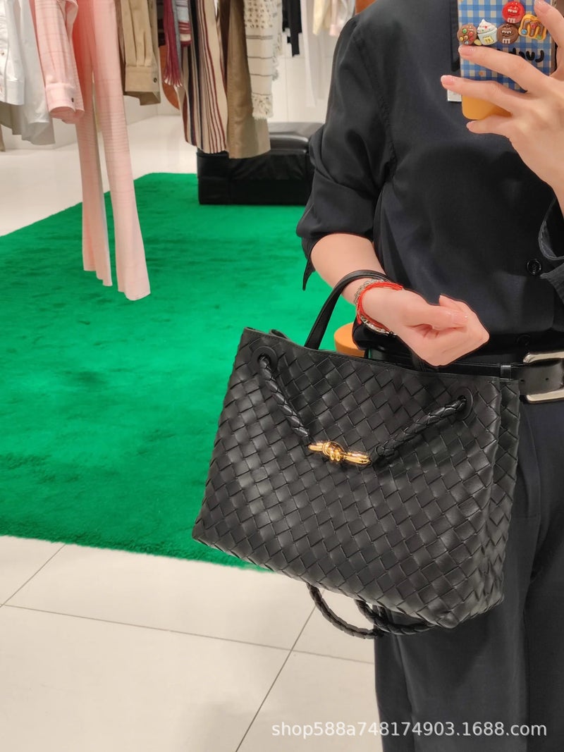 Handwoven Handbag Womens Fashion Commuter Bag Underarm Tote Shoulder Crossbody Bag Special Shape Chinese Origin Large black high quality ready stock 
