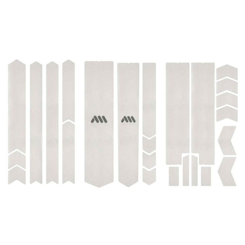 Complete Bike Frame Protection System  25 Pieces Clear Honeycomb PVC Universal Fit ImpactResistant Easy Install