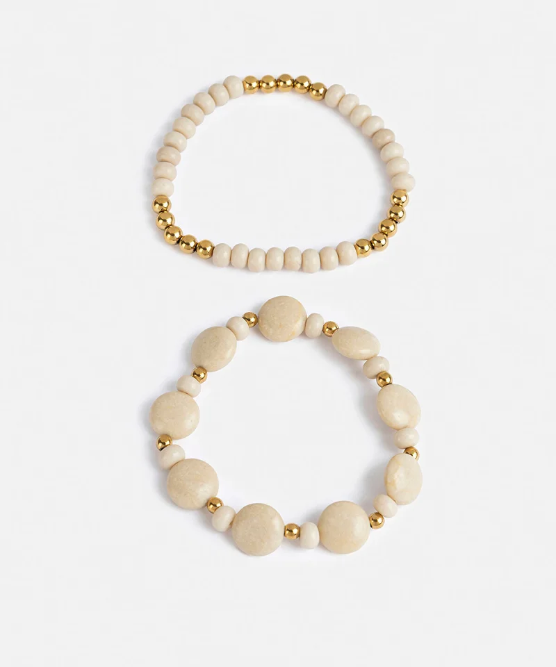 Ipekyol Mixed-Bead Bracelet Set