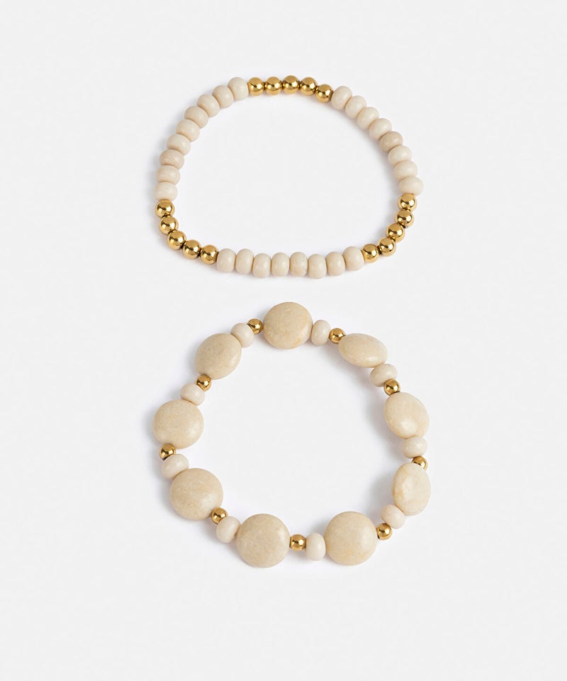 Ipekyol Mixed-Bead Bracelet Set - Image 1