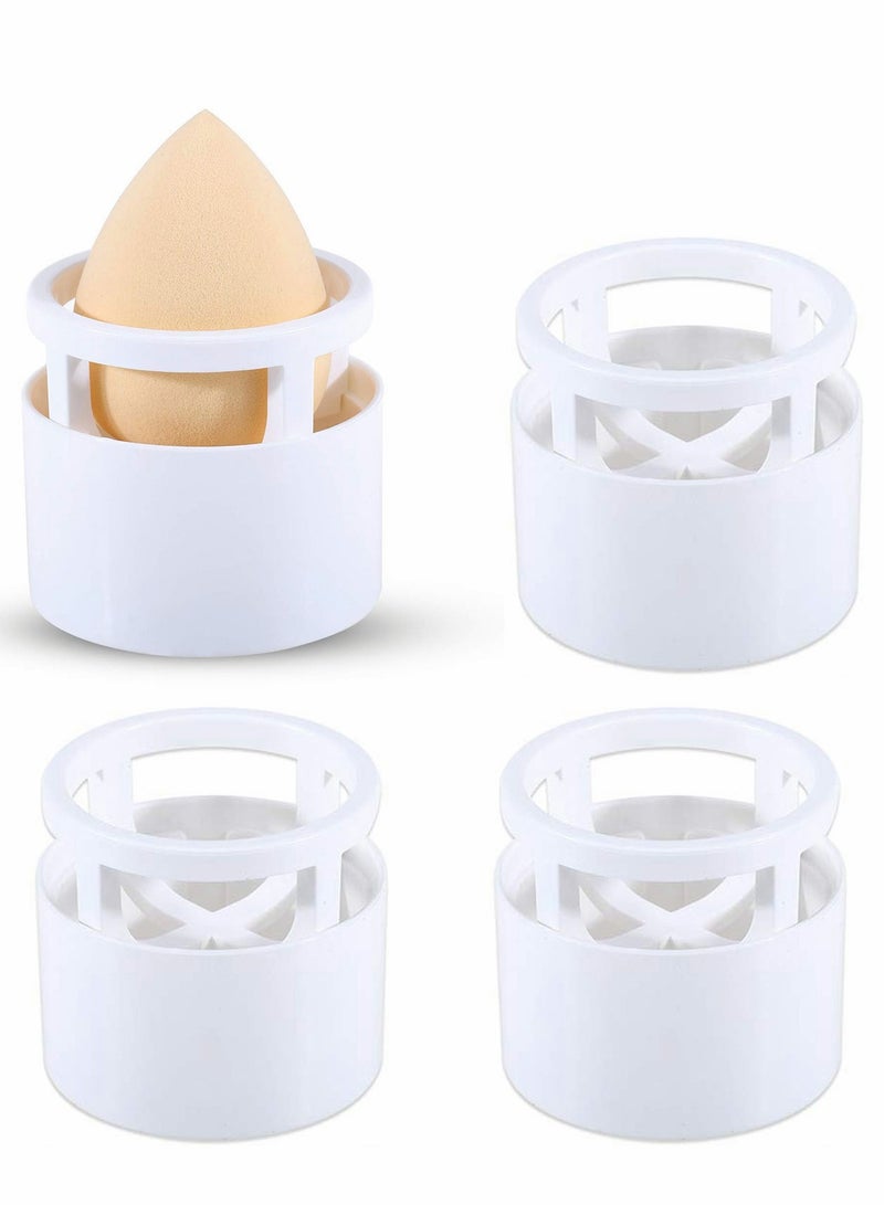 Sponge Makeup Blender Holder, 4 Pack Powder Puff Holder Beauty Tool Dryer Drying Rack Egg Display Stand (NO SPONGE INCLUDED) - Image 1