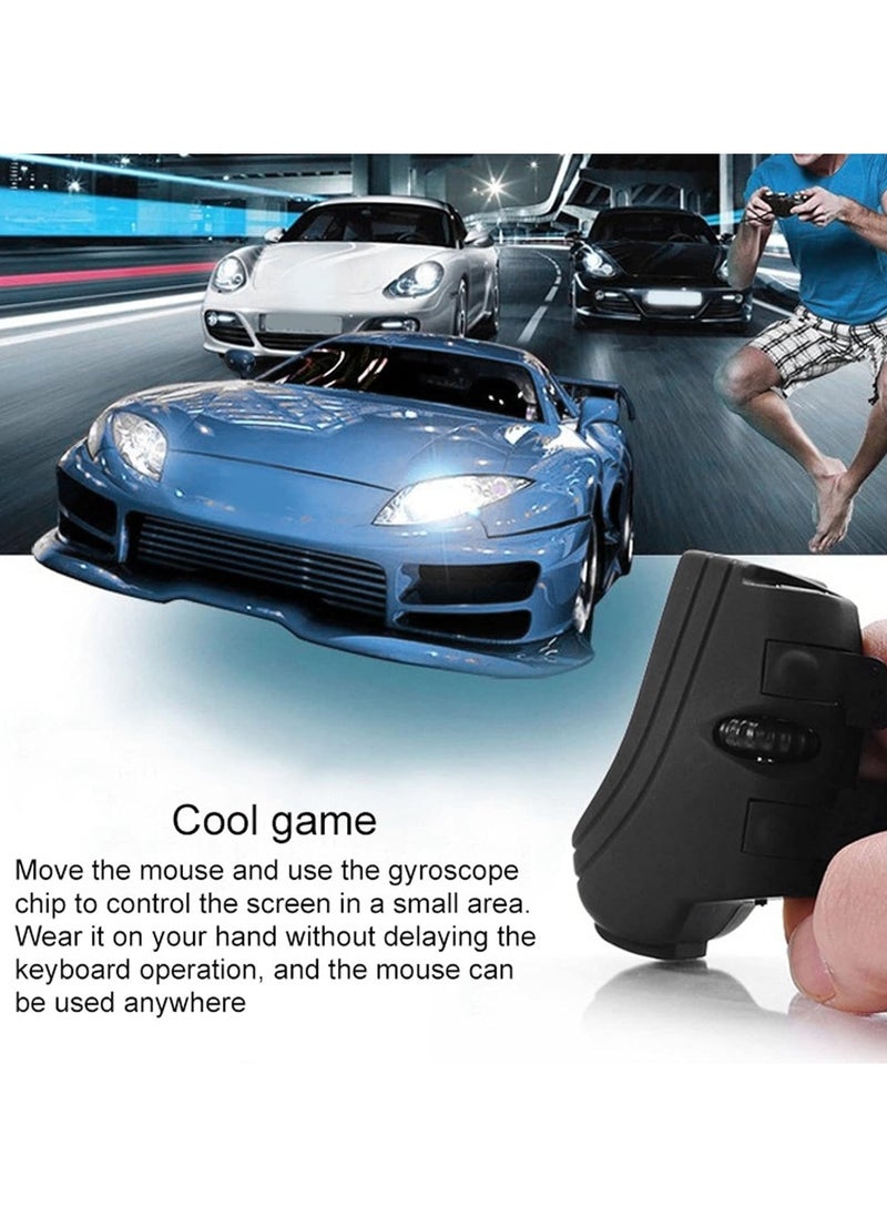 Generic - Wireless Finger Mouse, 2.4ghz Handheld Ergonomic Trackball Mouse Mini Usb Gaming Mouse Rechargeable Portable Lazy Finger Rings Mouse with 1000dpi Optical Sensor for Pc Laptop - Image 1