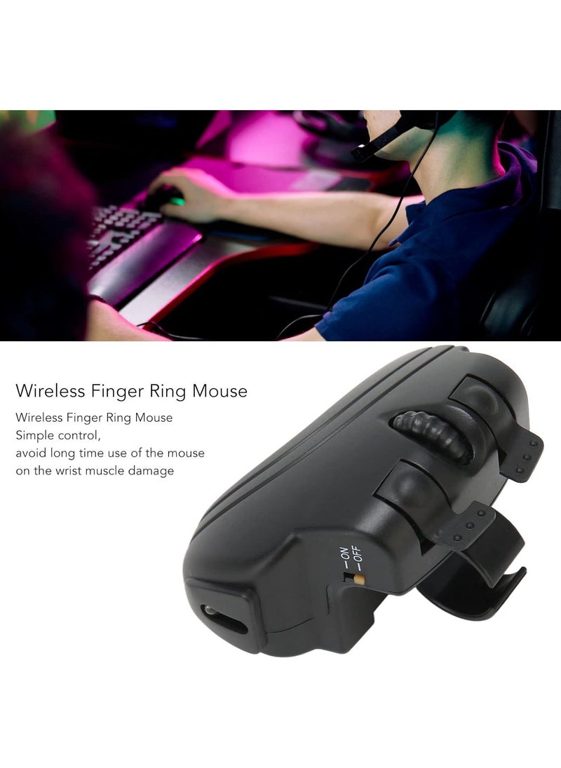 Generic - Wireless Finger Mouse, 2.4ghz Handheld Ergonomic Trackball Mouse Mini Usb Gaming Mouse Rechargeable Portable Lazy Finger Rings Mouse with 1000dpi Optical Sensor for Pc Laptop - Image 1