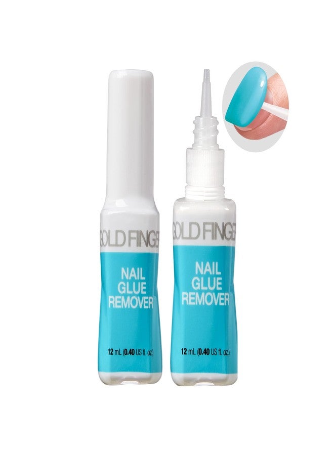 GOLDFINGER Quick & Easy Nail Glue Remover with Precision Tip, Gentle, Non-Damaging, Enriched with Castor Oil & Vitamin B, Instant False & Press on Nail Remover - Image 2