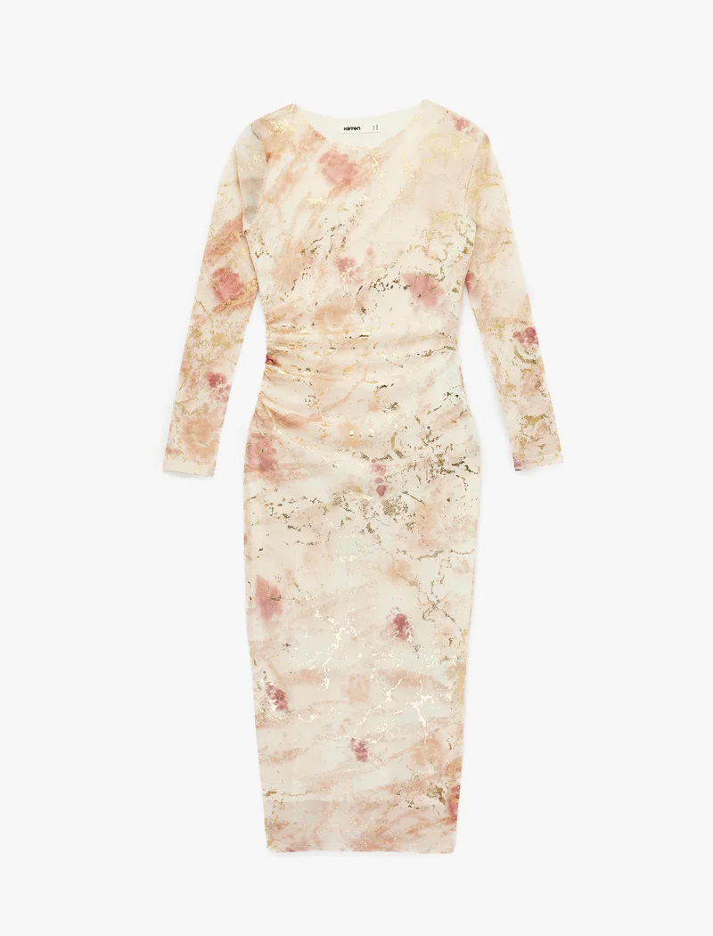 KOTON Patterned Bodycon Dress
