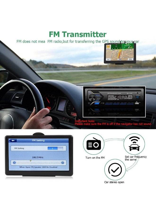 SYOSI Sat Nav 5 Inch Navigation Device with GPS Navigation Supports Lifetime Map Update, for Car Truck Lorry HGV LGV Motorhome, Speed Cam Alert, Post codes, Lane Guidance, Custom Car Routing  - Image 4