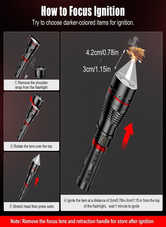 SKYFIRE 1209 High Lumens Flashlight Black - Image 3