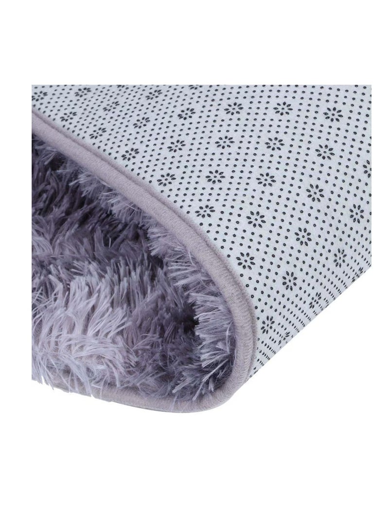 BAIG 3pcs Set Non-Slip Bath Mat Set, Beach Shell Pattern Microfiber Rugs, Bath Mat Set and Toilet Mat, Absorbent Floor Rugs, 3 Piece - Image 2